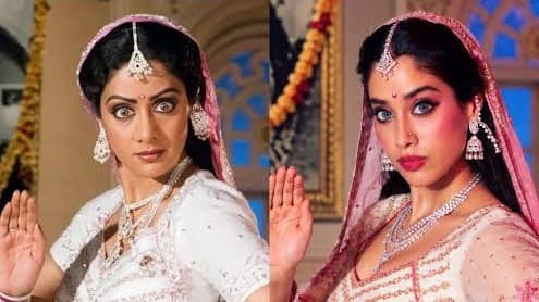 Janhvi Kapoor Recreates Iconic Sridevi Look for Halloween