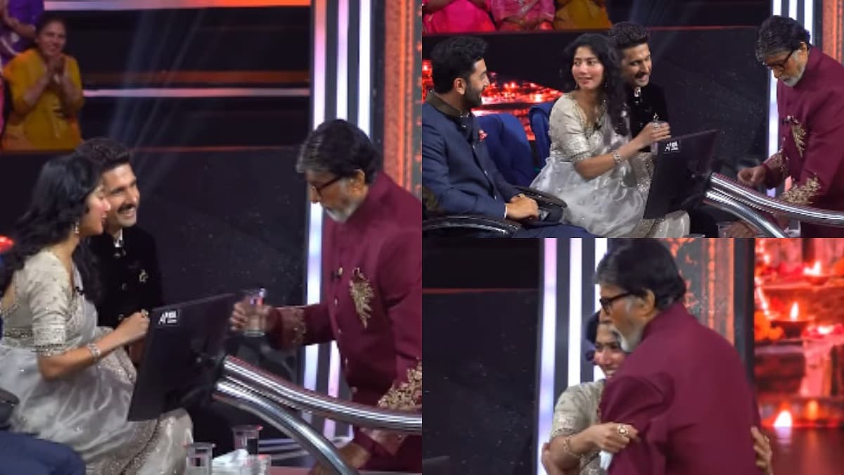 Sai Pallavi Hugs Amitabh Bachchan on Kaun Banega Crorepati 18