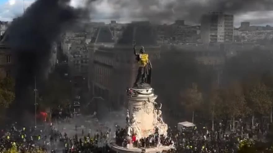 Thousands March Across France Over Rising Living Costs Amid Clashes